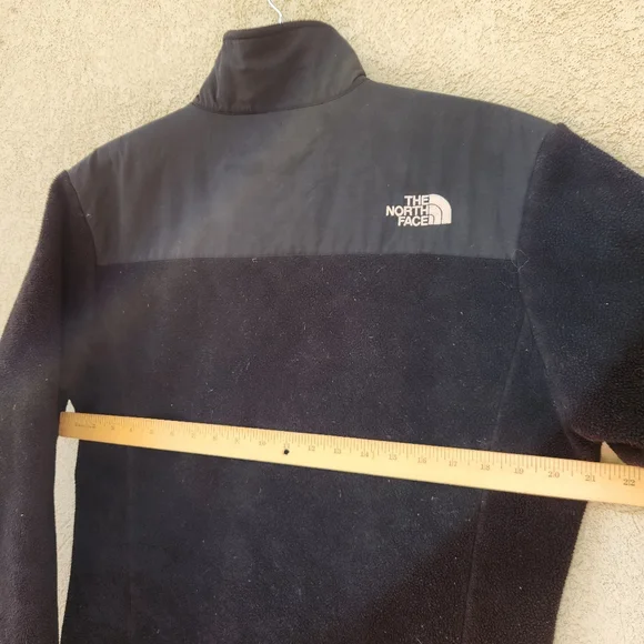 THE NORTH FACE Girls Jacket XL Black Fleece Softshell Full Zip Denali - Picture 8 of 13